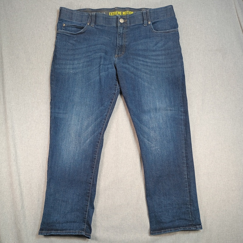 Lee Extreme Motion Jeans Men's 40x28 Straight Fit Tapered Stretch Denim Flex